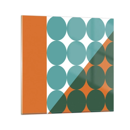 Schilderen op glas - Omhoog en diagonaal - 70x70 cm