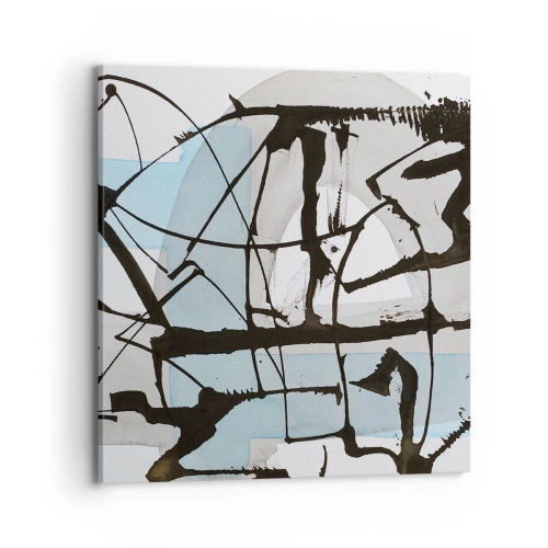 Schilderen op canvas - Toch blauw - 70x70 cm