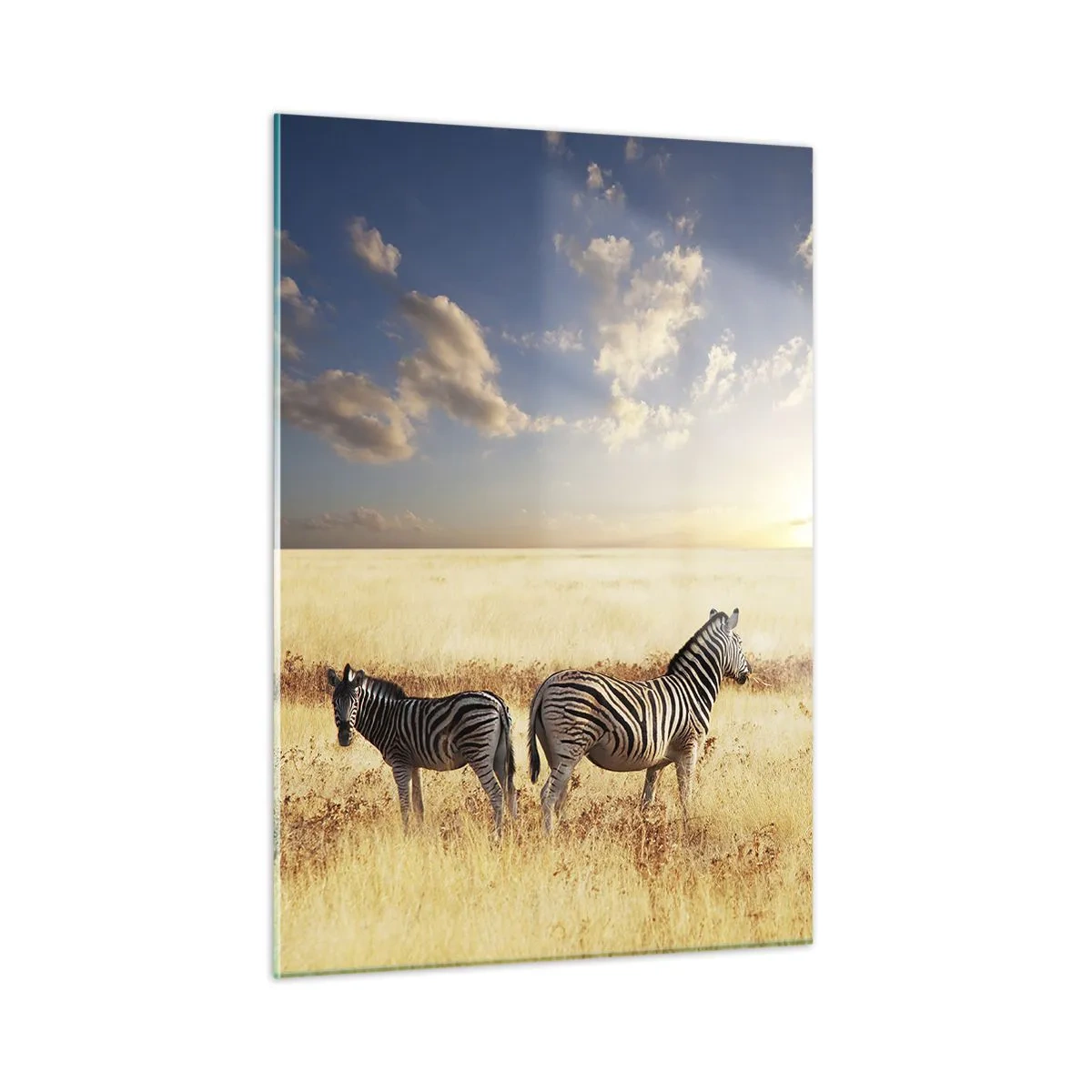 Schilderen op glas - Ga weg, verstoor onze vrede niet - 50x70 cm