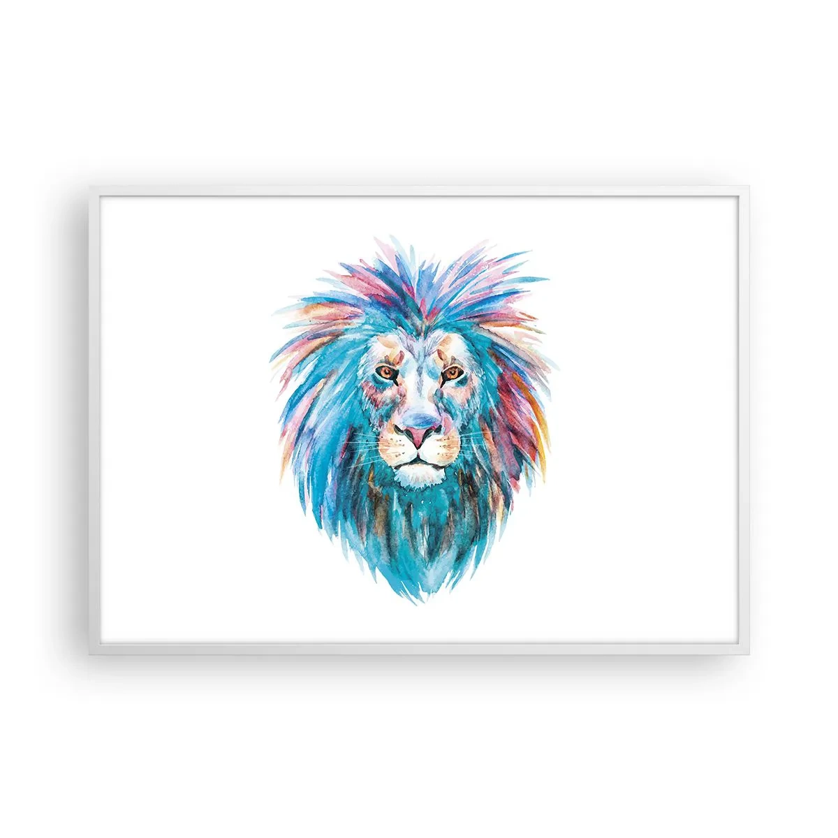 Poster in een witte lijst - Een opwindende uitstraling - 100x70 cm