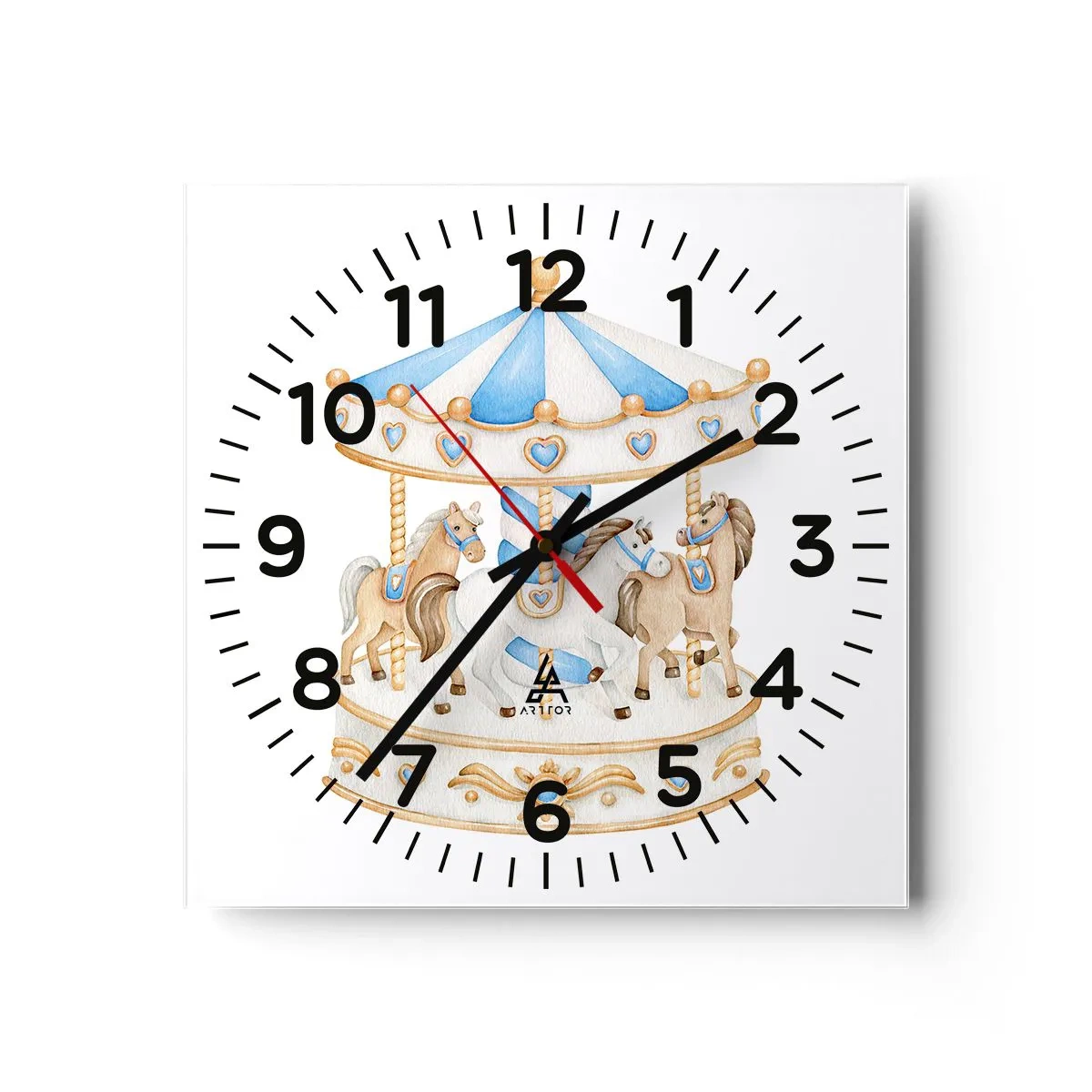 Wandklok - Klok - Zoete jeugd - 30x30 cm