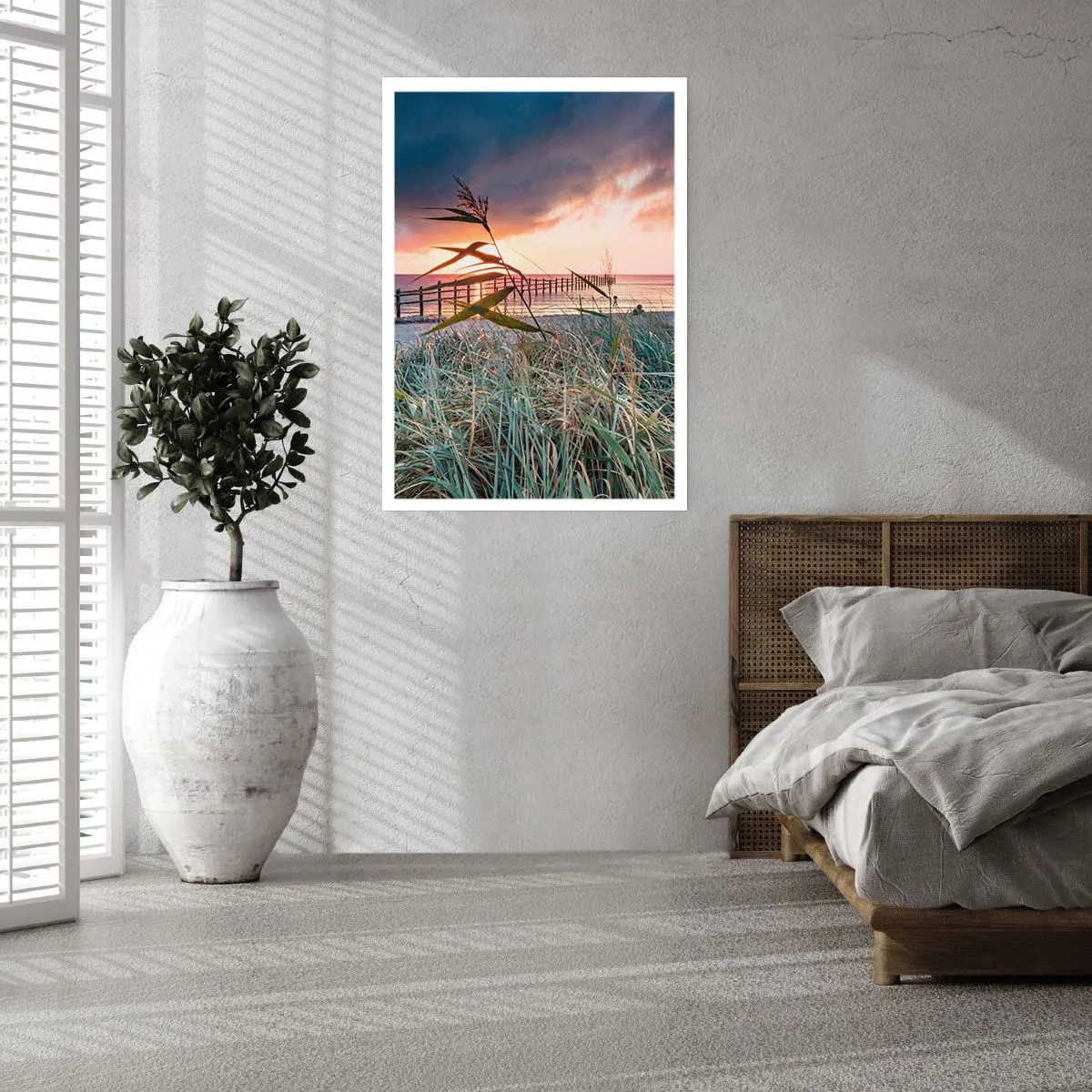 Poster - Het gaat niet met de wind mee - 70x100 cm