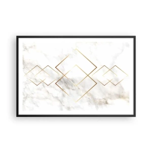 Poster in een zwarte lijst - Een uitzicht tot in het oneindige - 91x61 cm