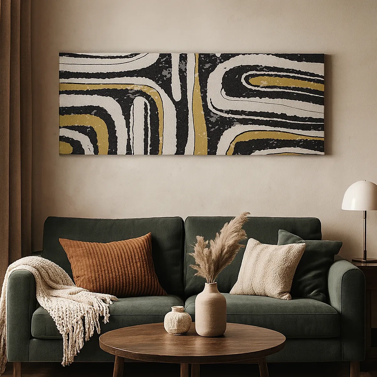 Schilderen op canvas - Compositie: wegen en steegjes - 30x30 cm