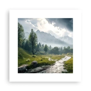 Poster - Daarheen en terug - 30x30 cm