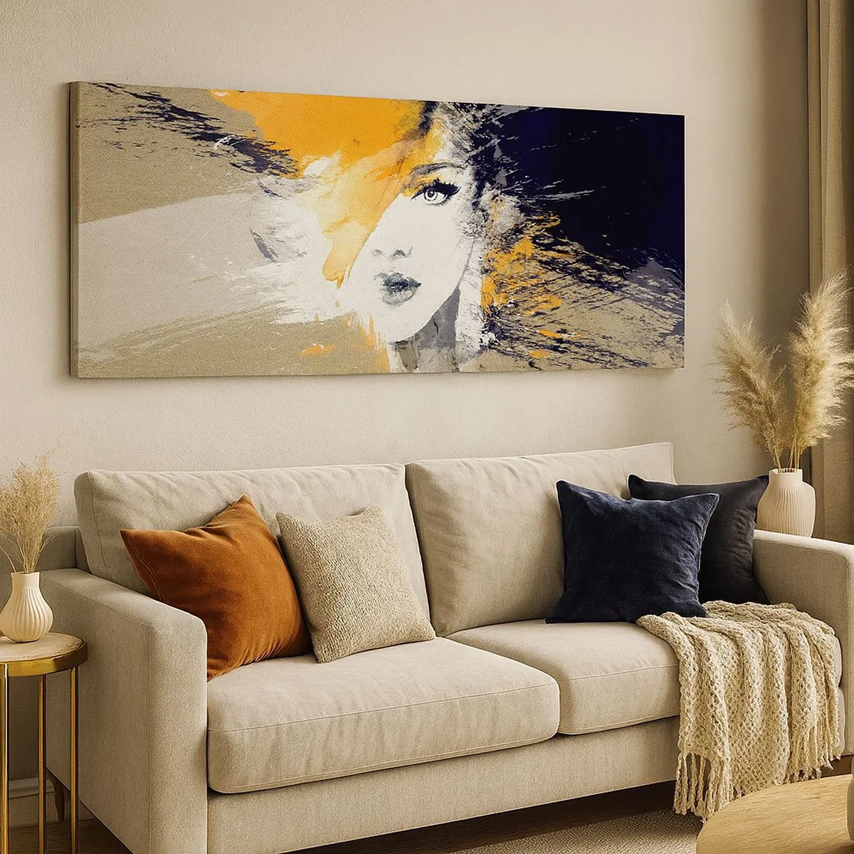Schilderen op canvas - En er is licht - 100x40 cm
