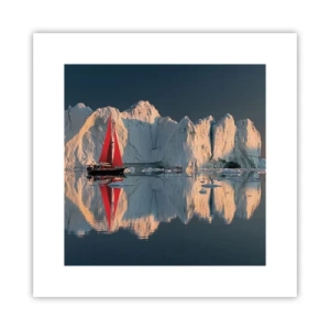 Poster - Aan de rand van de wereld - 30x30 cm