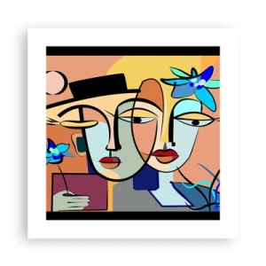 Poster - Picasso's randez-vous - 40x40 cm