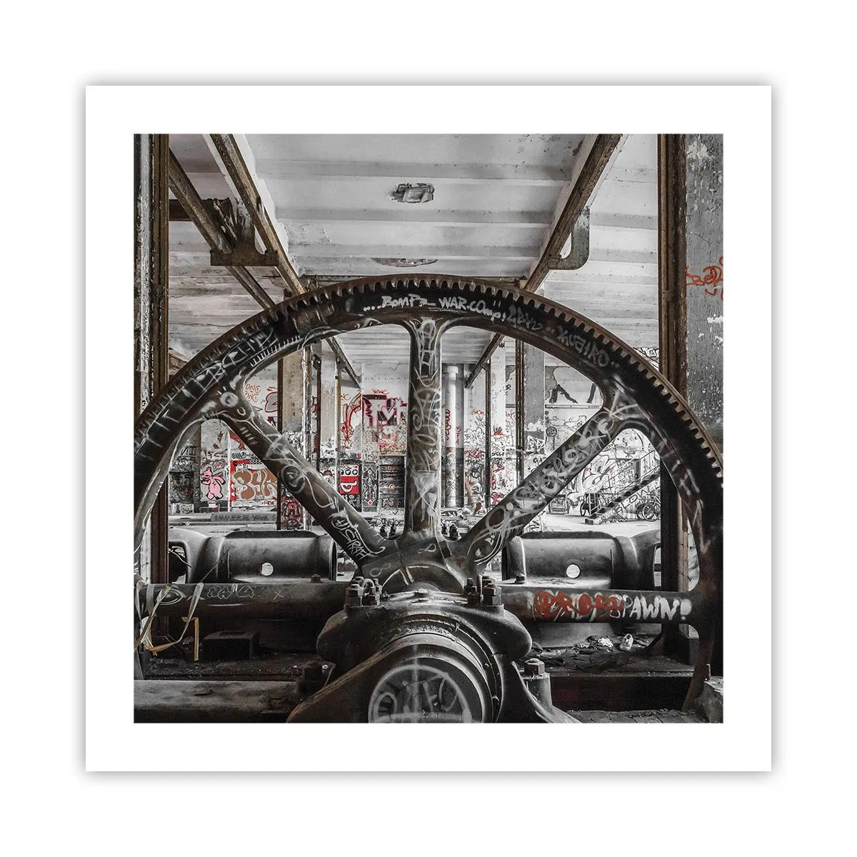 Poster - Het geheime leven van de fabriek - 50x50 cm
