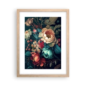 Een poster in een licht eiken lijst - 19e-eeuwse charme - 30x40 cm