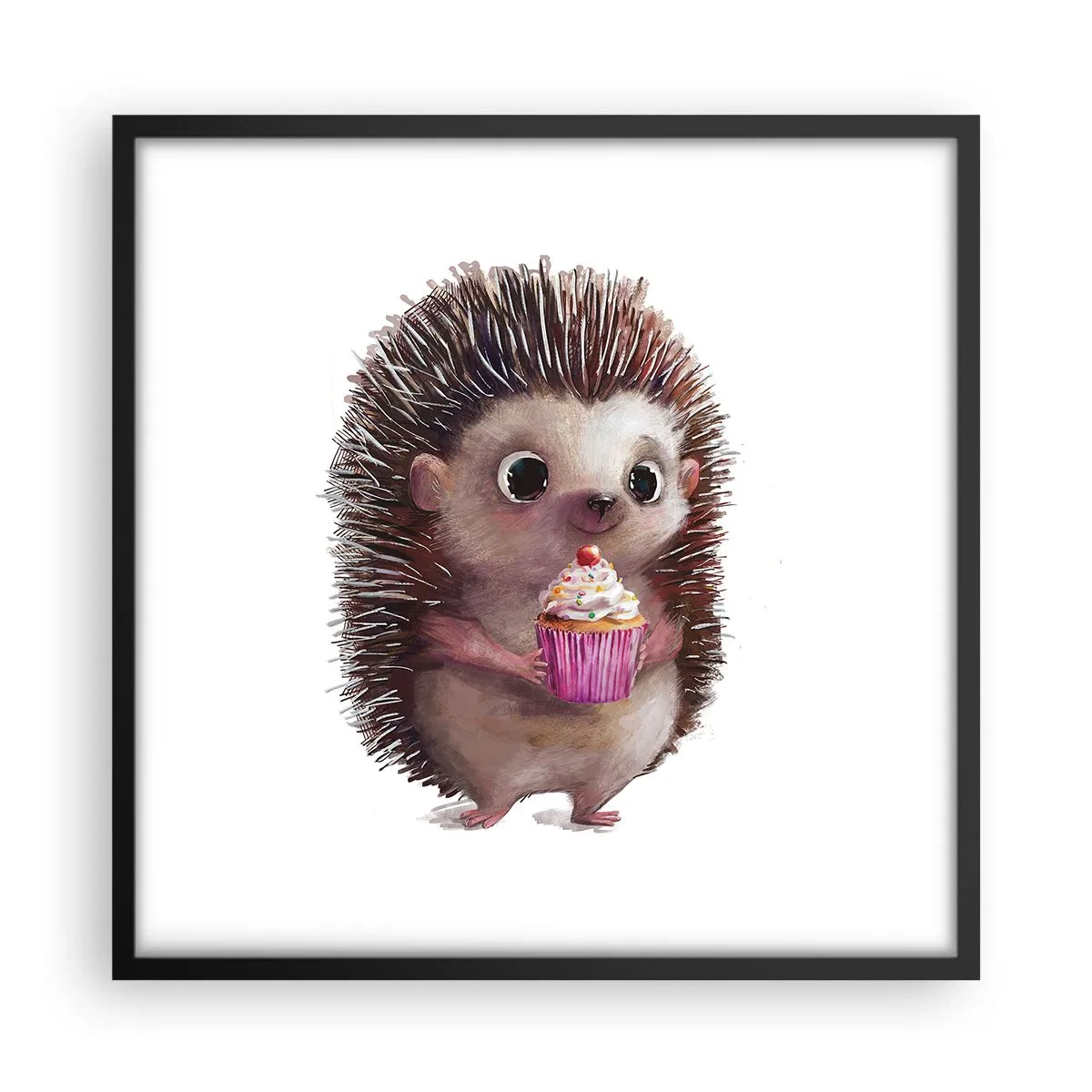 Poster in een zwarte lijst - De vakantie is elke dag - 50x50 cm