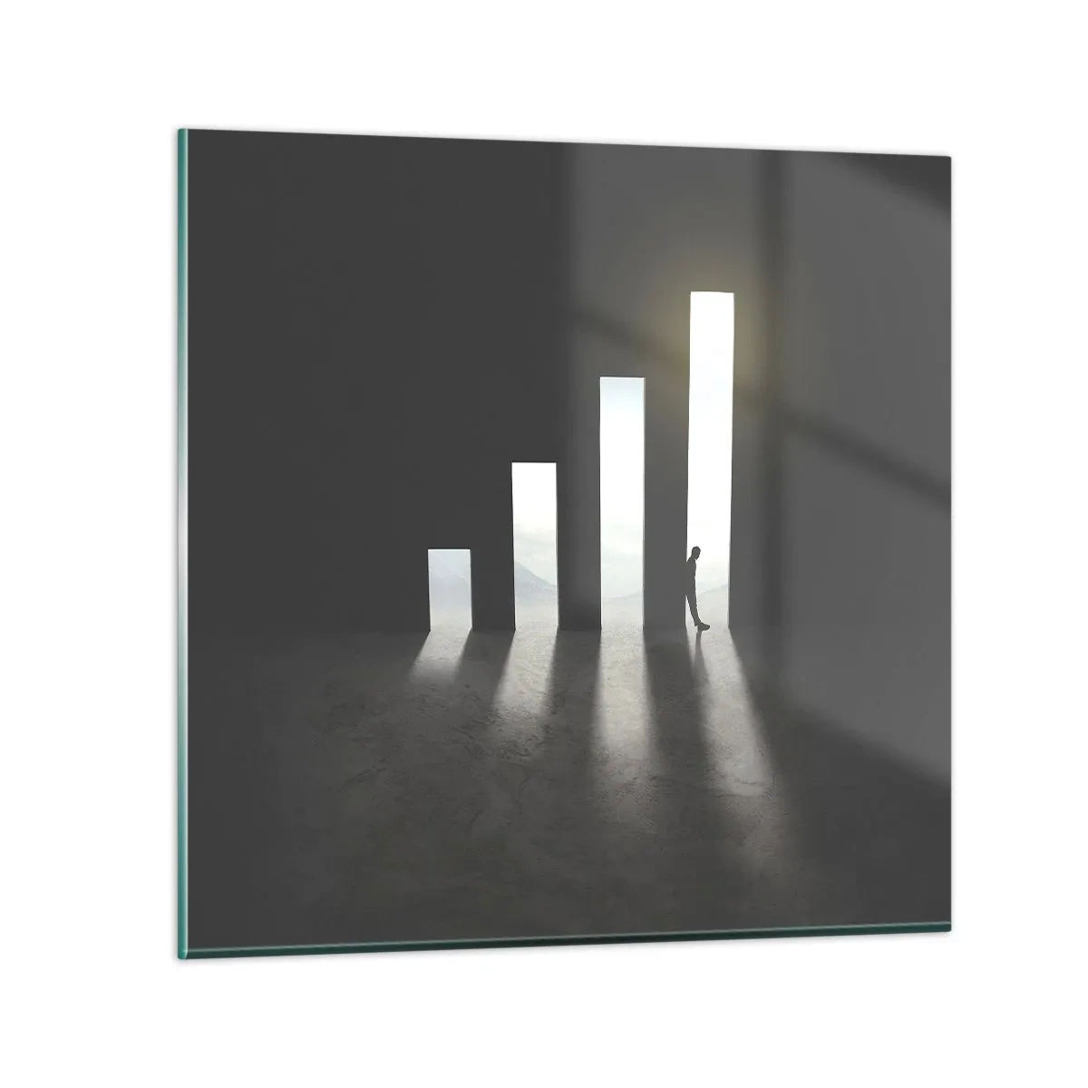 Schilderen op glas - Succes - impressie - 40x40 cm