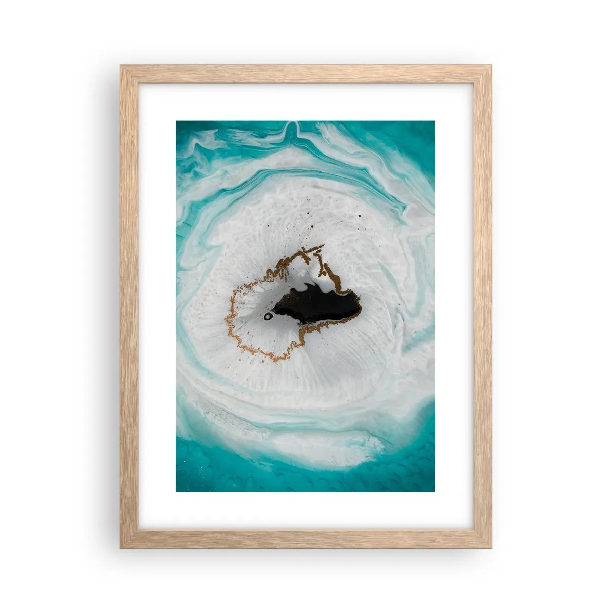 Een poster in een licht eiken lijst - Binnendringen - 30x40 cm