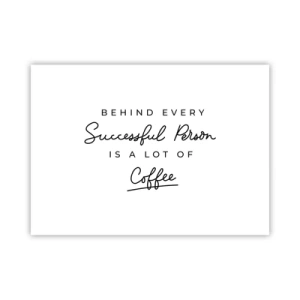 Poster - Het geheim van succes - 70x50 cm