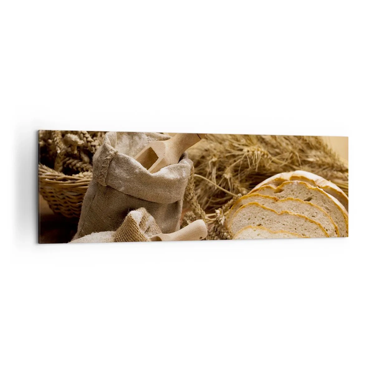 Schilderen op canvas - Alsof met mes gesneden! - 160x50 cm