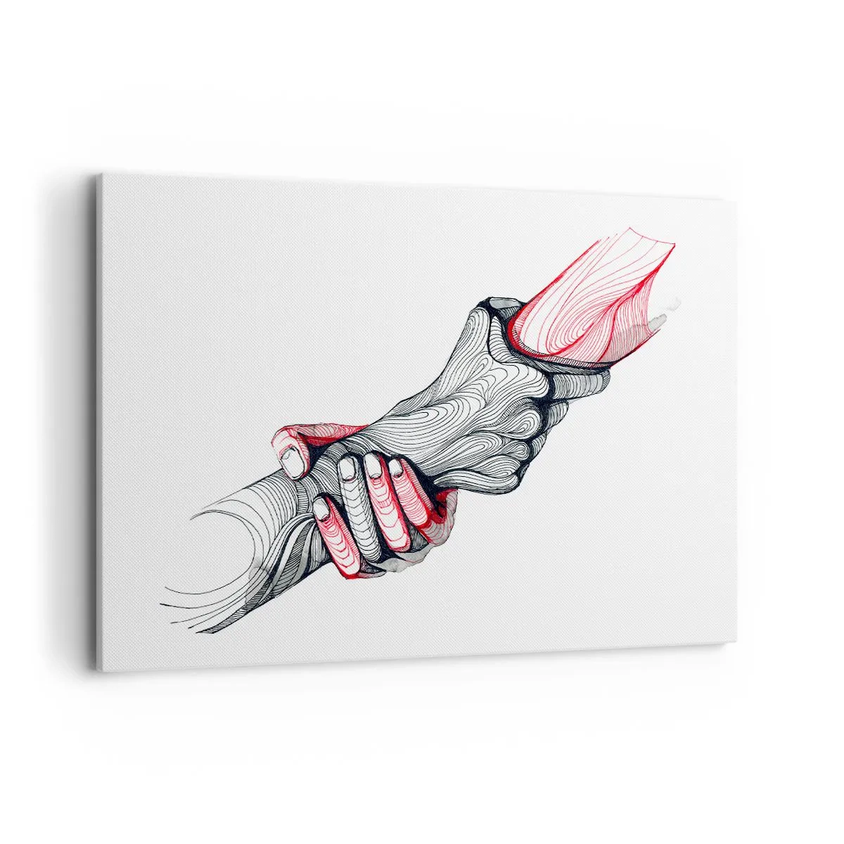 Schilderen op canvas - Je bent in goede handen - 120x80 cm
