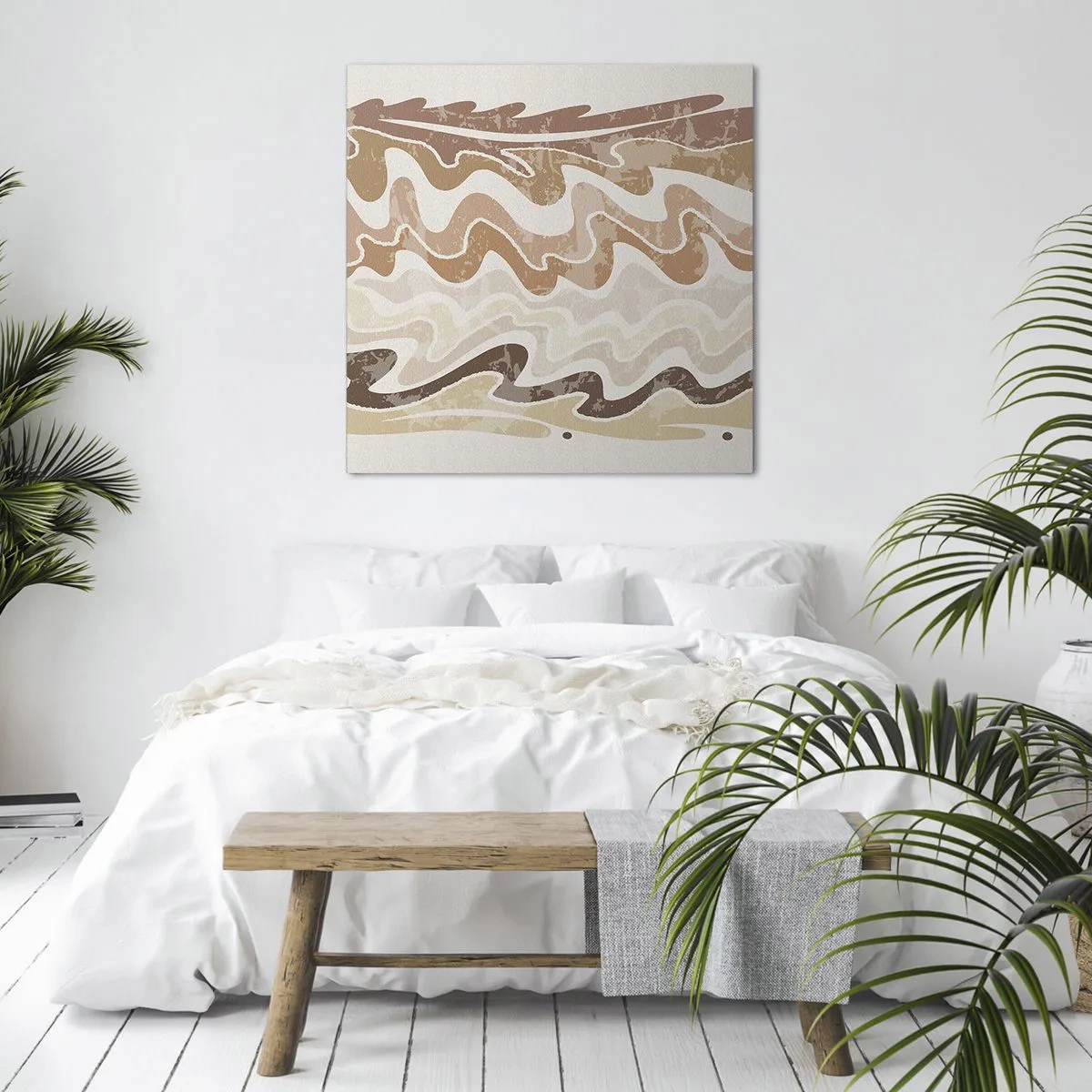 Schilderen op canvas - Goede energie – goede emoties - 70x70 cm