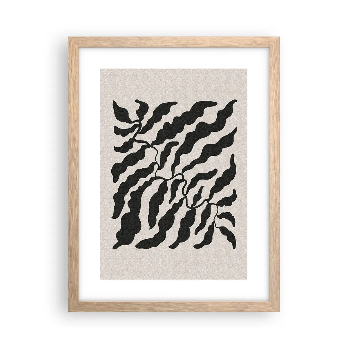 Een poster in een licht eiken lijst - Natuur van een vierkant - 30x40 cm