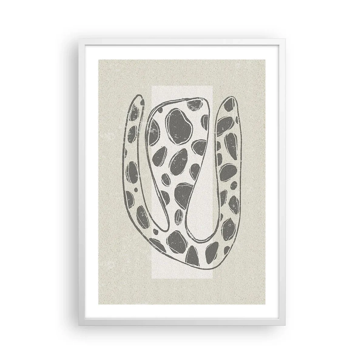 Poster in een witte lijst - Een vreemd wezen - 50x70 cm