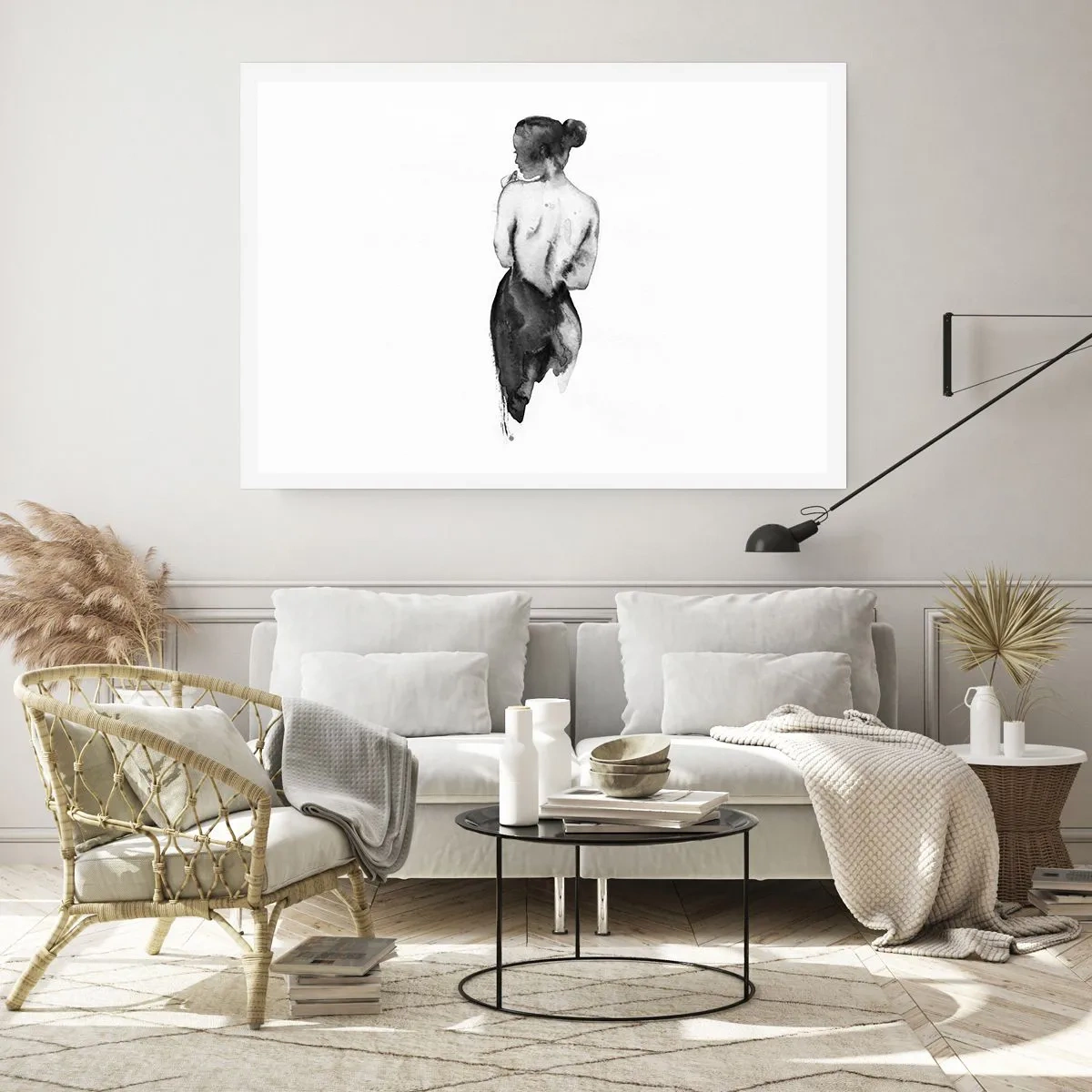 Poster - Bij haar verdwijnt de wereld - 100x70 cm