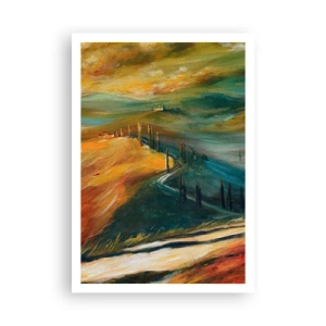 Poster - Toscaans landschap - 70x100 cm