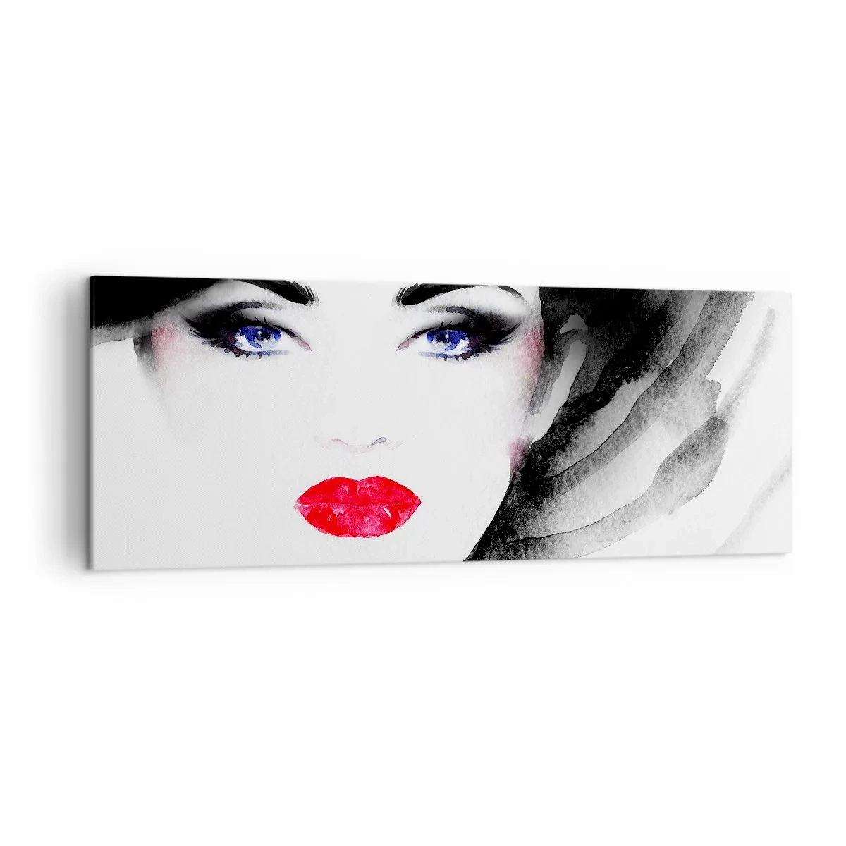 Schilderen op canvas - Hij duwt terug en roept - 140x50 cm