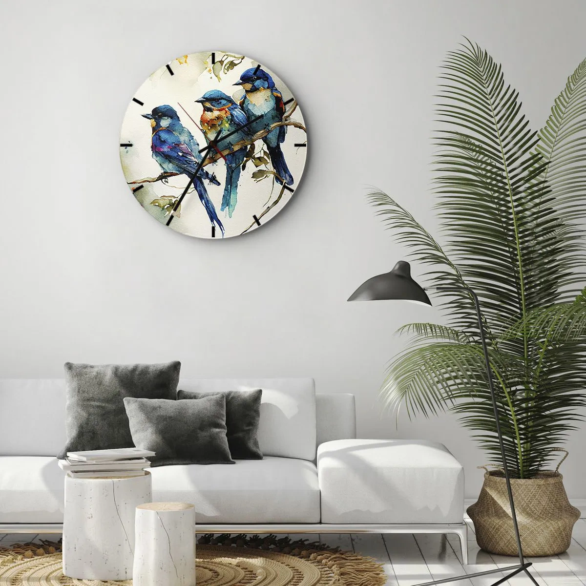 Wandklok - Klok - Is hij boos geworden? - 40x40 cm