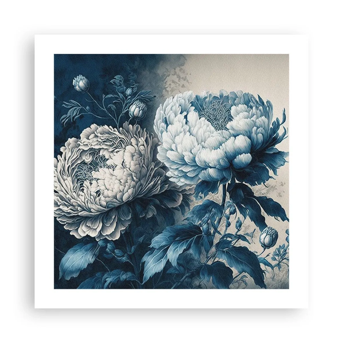 Poster - Bij elkaar passend paar - 50x50 cm