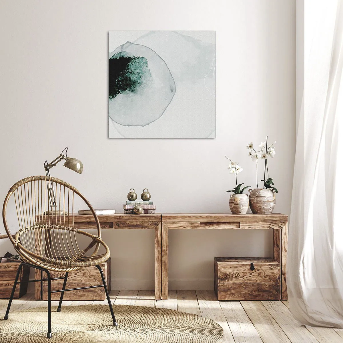 Schilderen op canvas - In een druppel water - 40x40 cm