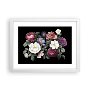 Poster in een witte lijst - Uit de Engelse tuin - 40x30 cm