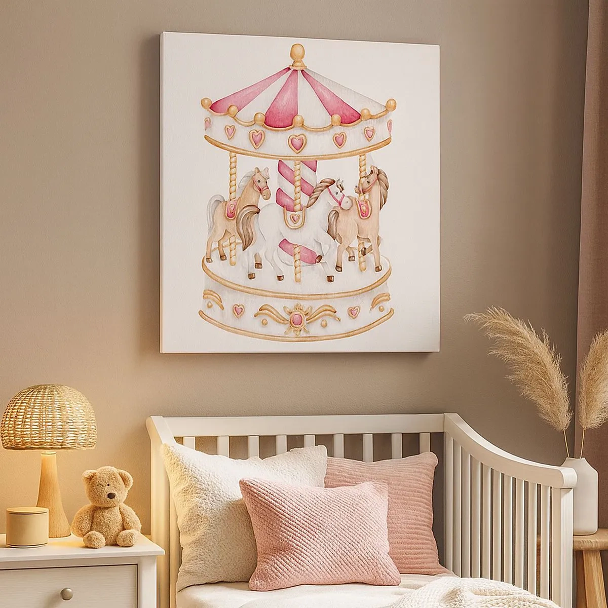 Schilderen op canvas - De zoete kinderwereld - 30x30 cm