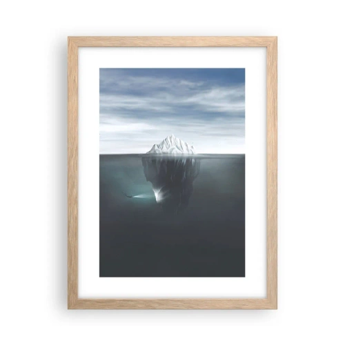Een poster in een licht eiken lijst - Onderwater mysterie - 30x40 cm