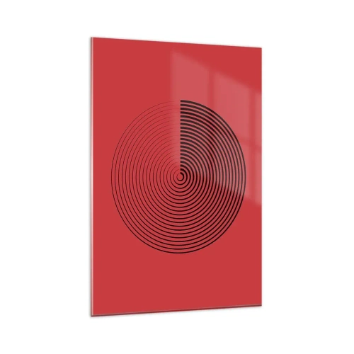 Schilderen op glas - Circulaire beweging - 80x120 cm