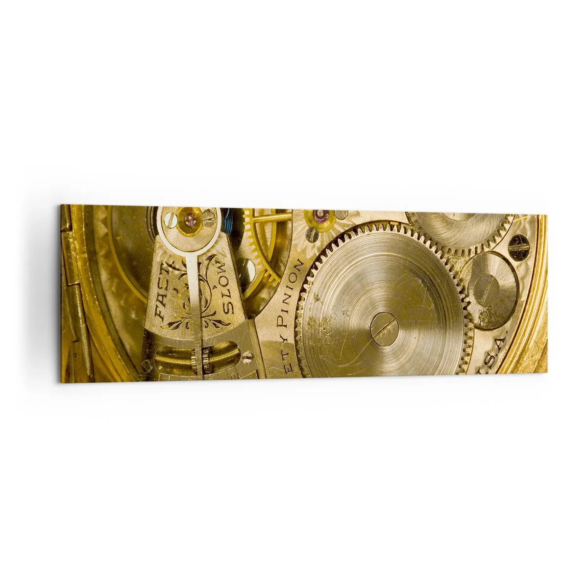 Schilderen op canvas - Ga met de tijd mee - 160x50 cm