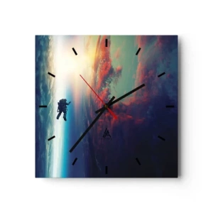 Wandklok - Klok - Ga het universum tegemoet - 30x30 cm