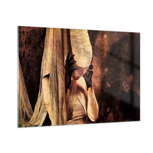 Schilderen op glas - Tussen goed en kwaad - 100x70 cm