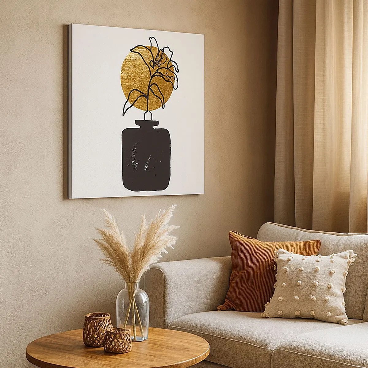 Schilderen op canvas - Schoonheid is goud waard - 30x30 cm