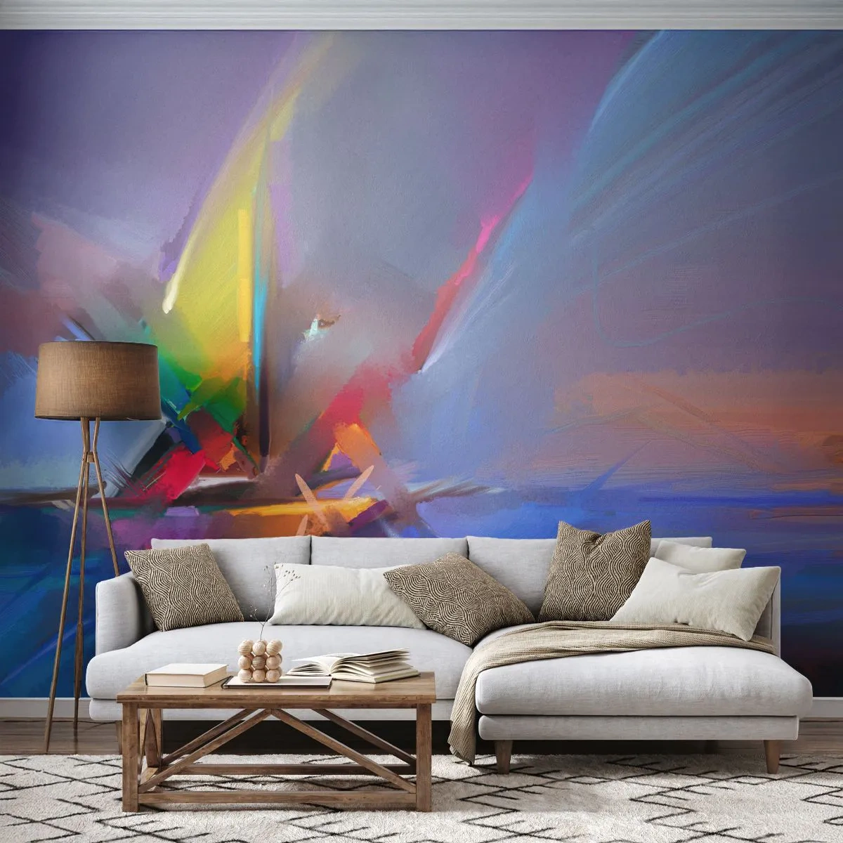 Zelfklevend Fotobehang Deluxe Sticker - Propellers als een vogel - Abstractie, Deel, Zeilboot - 250x175 cm
