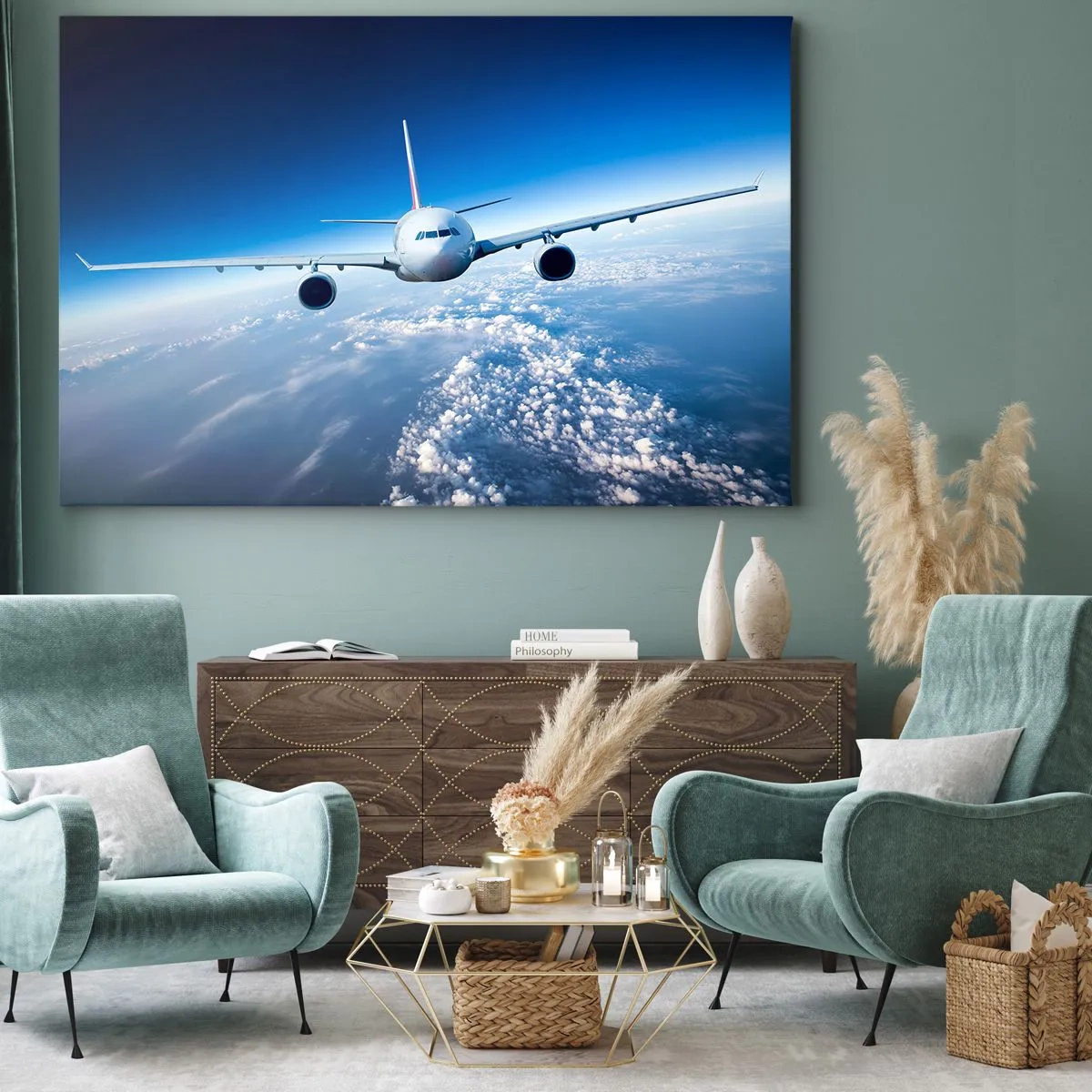 Schilderen op canvas - Ik vlieg omdat ik dat wil - 120x80 cm