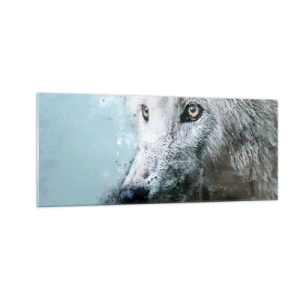 Schilderen op glas - Ontmoet de wolvenziel - 100x40 cm