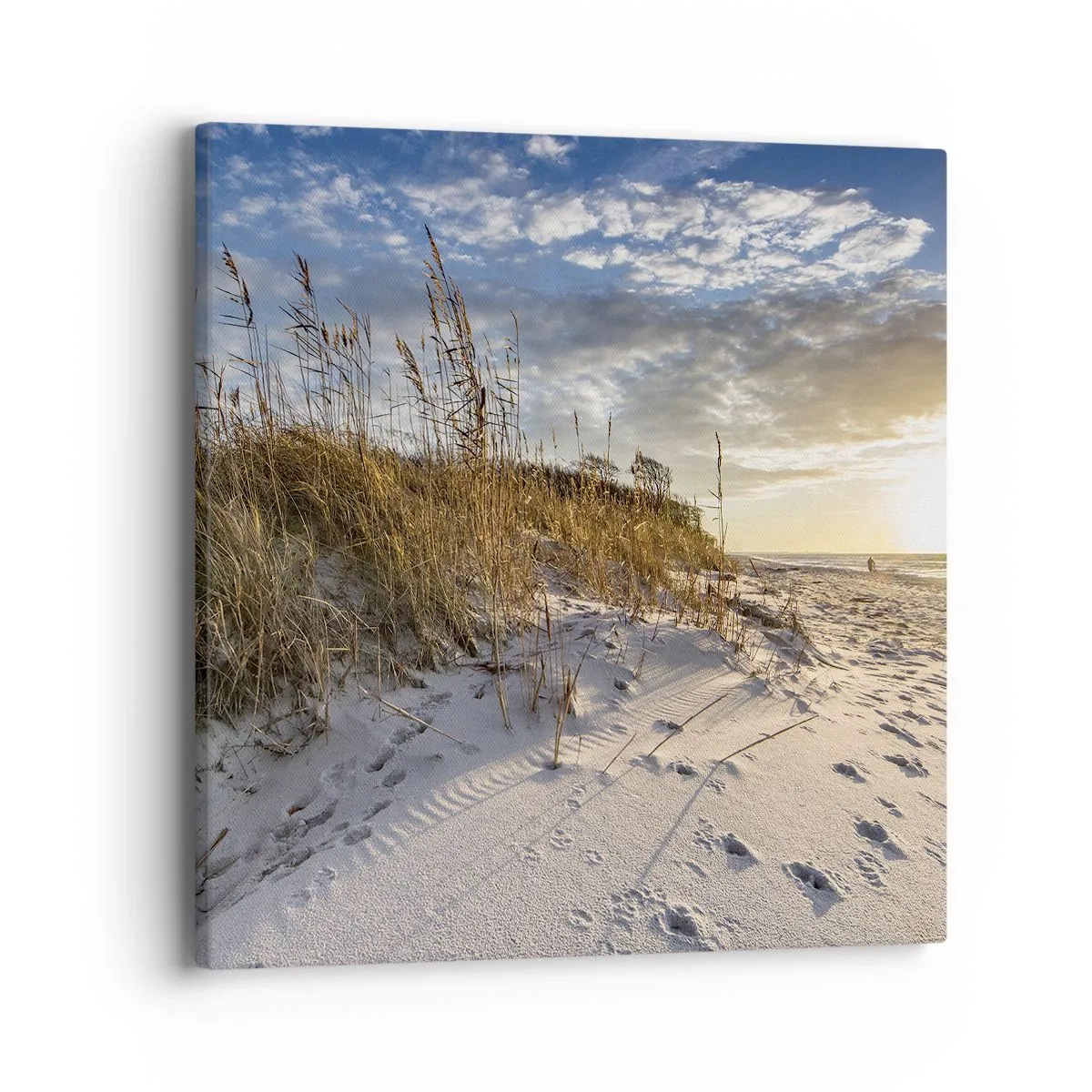 Schilderen op canvas - Een uitnodiging voor een wandeling - 40x40 cm