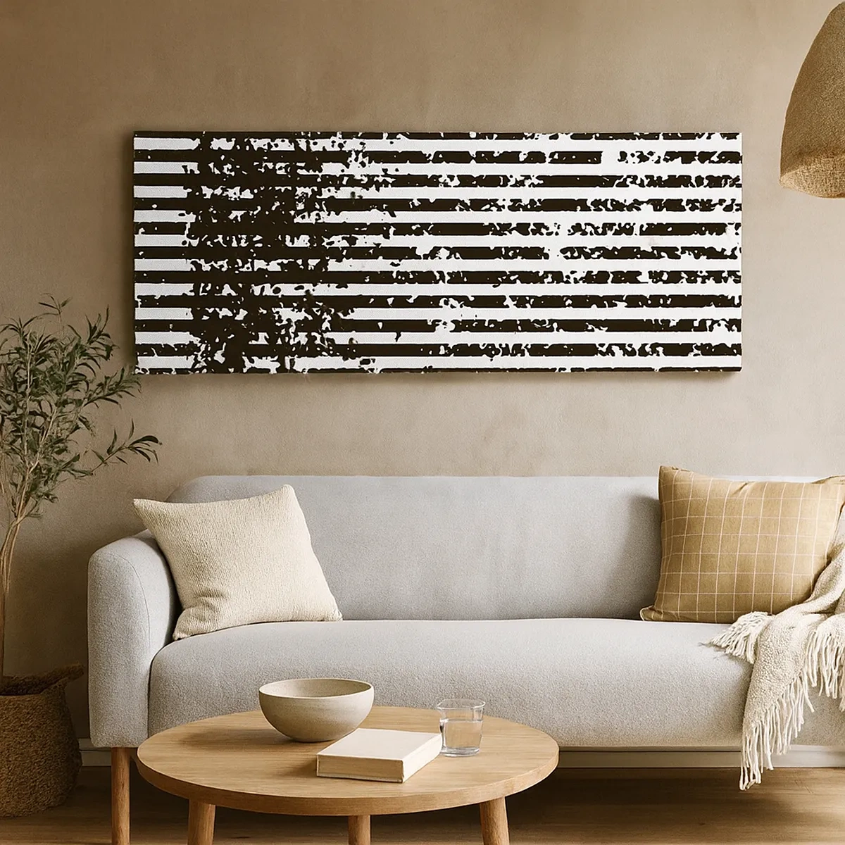 Schilderen op canvas - Ritme en ruis - 30x30 cm