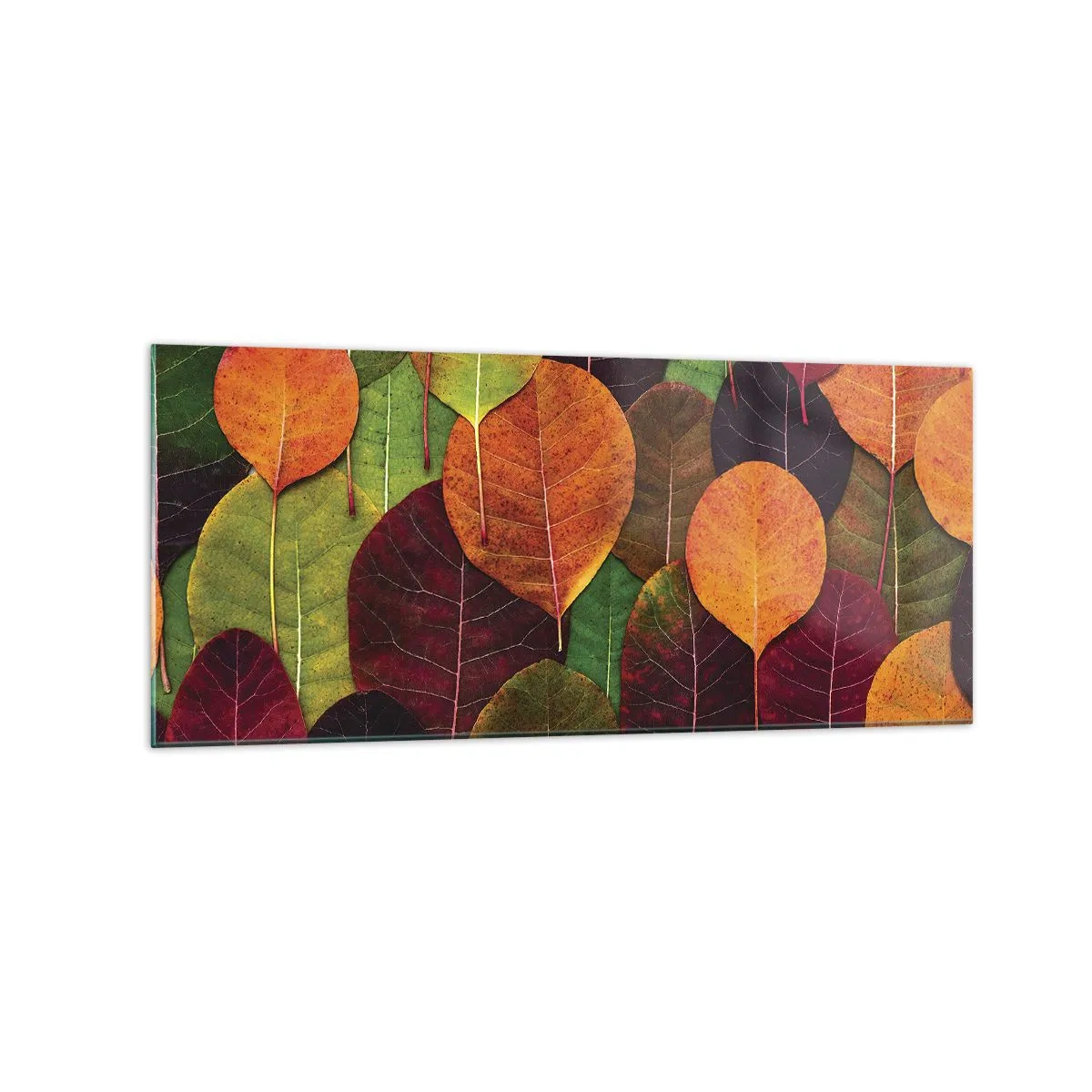 Schilderen op glas - Herfst mozaïek - 120x50 cm