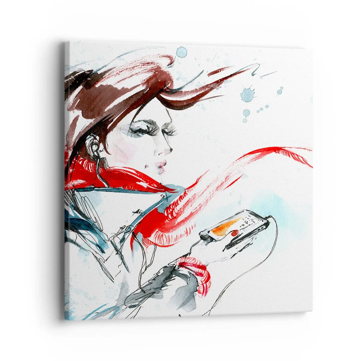 Schilderen op canvas - Er speelt iets in mij - 40x40 cm