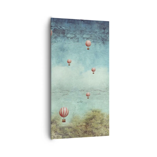 Schilderen op canvas - Vrij van de drukte van het leven - 65x120 cm