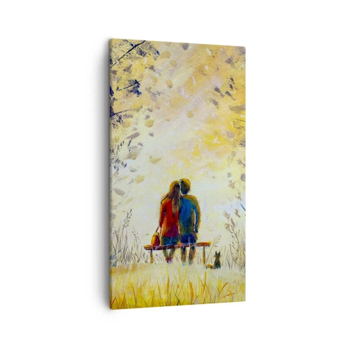 Schilderen op canvas - Een magisch moment - 45x80 cm