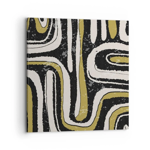 Schilderen op canvas - Compositie: wegen en steegjes - 70x70 cm