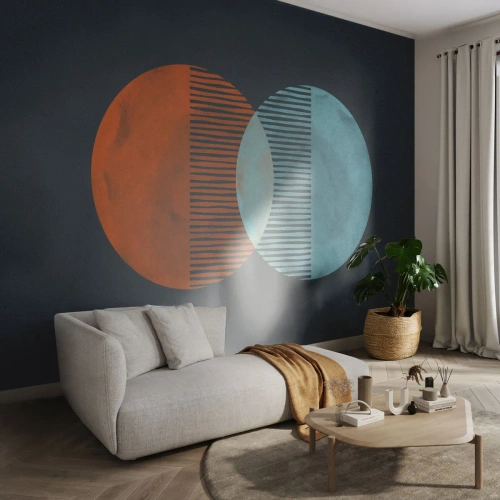 Fotobehang Standard Eco - Astronomische fantasie - Abstractie, Deel, Modern patroon - 350x256 cm