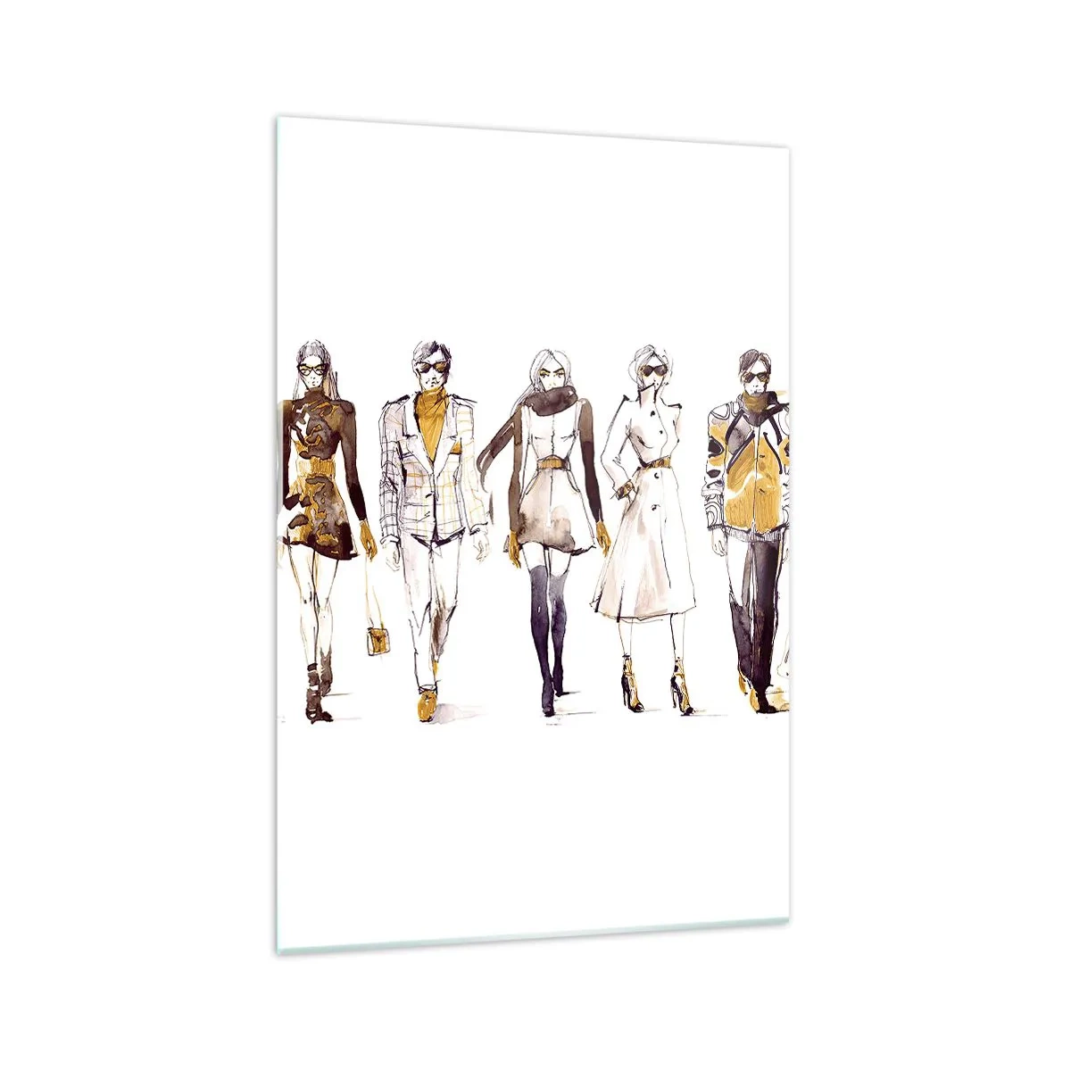 Schilderen op glas - Casual chic, casual elegantie - 70x100 cm