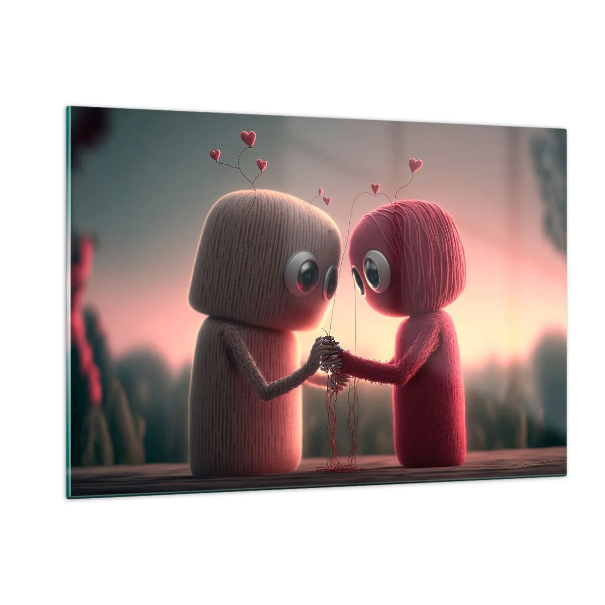 Schilderen op glas - Iedereen mag liefhebben - 120x80 cm